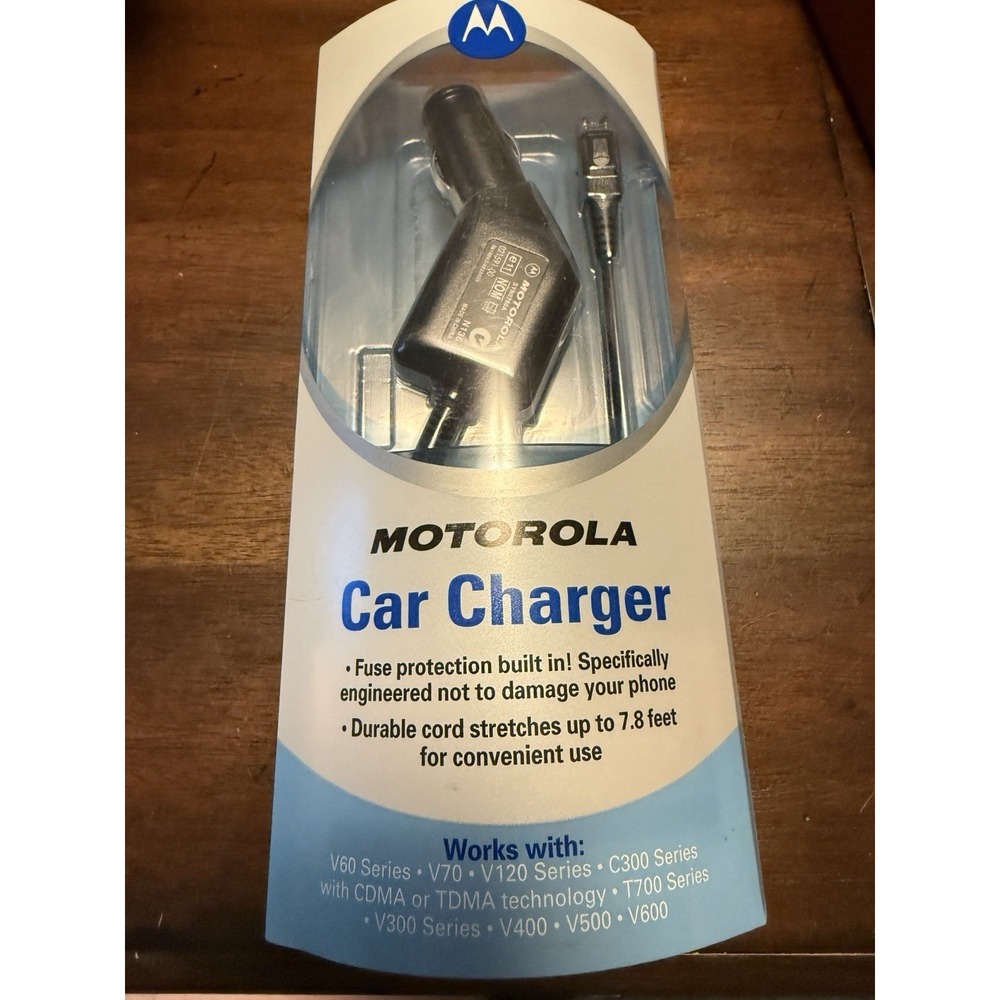 VTG Motorola VC610 Car Charger NOS Original Packaging PLEASE READ DESC